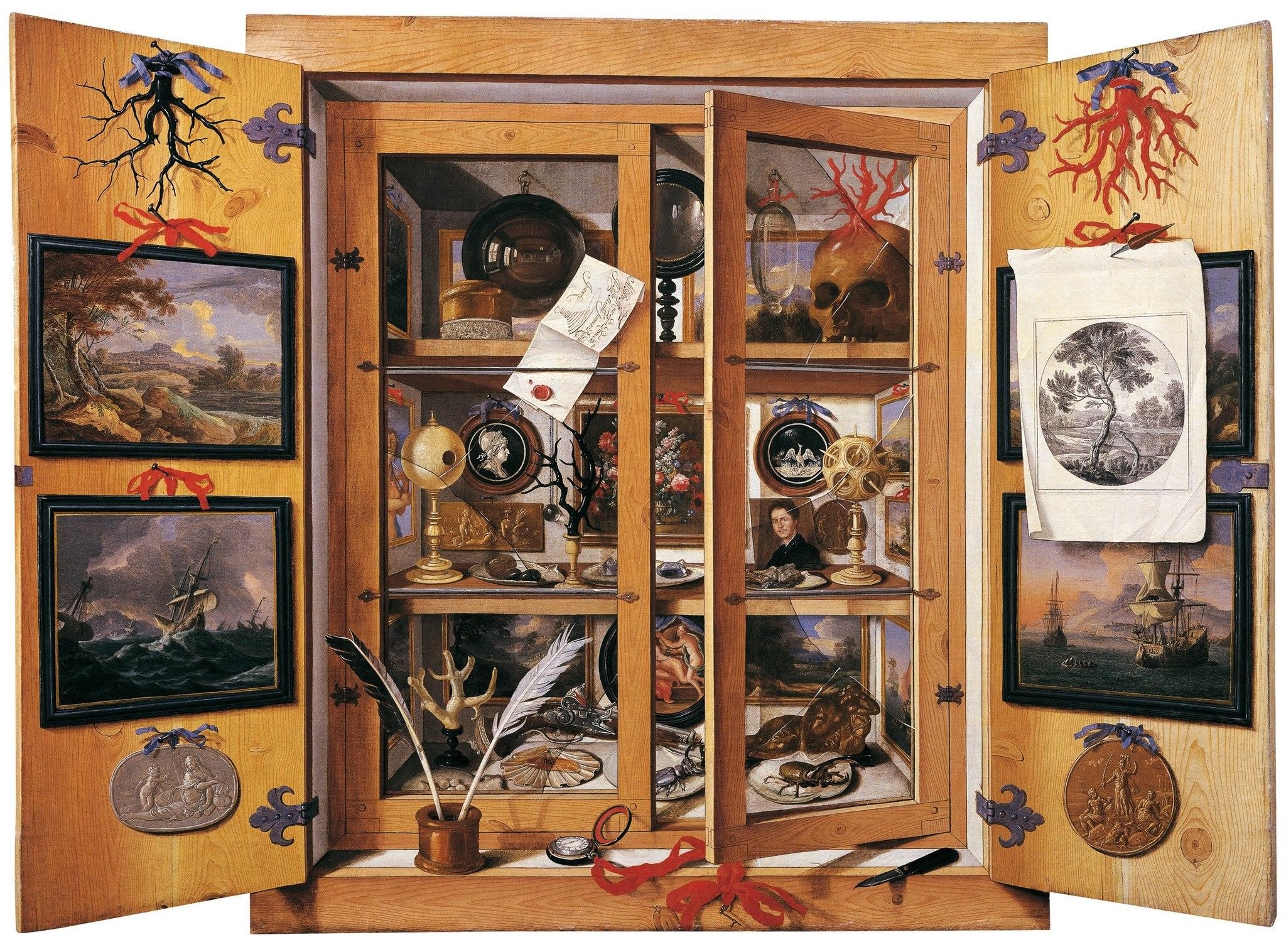 Domenico Remps “Különlegességek gyűjteménye” című olajfestménye az 1690-es évekből