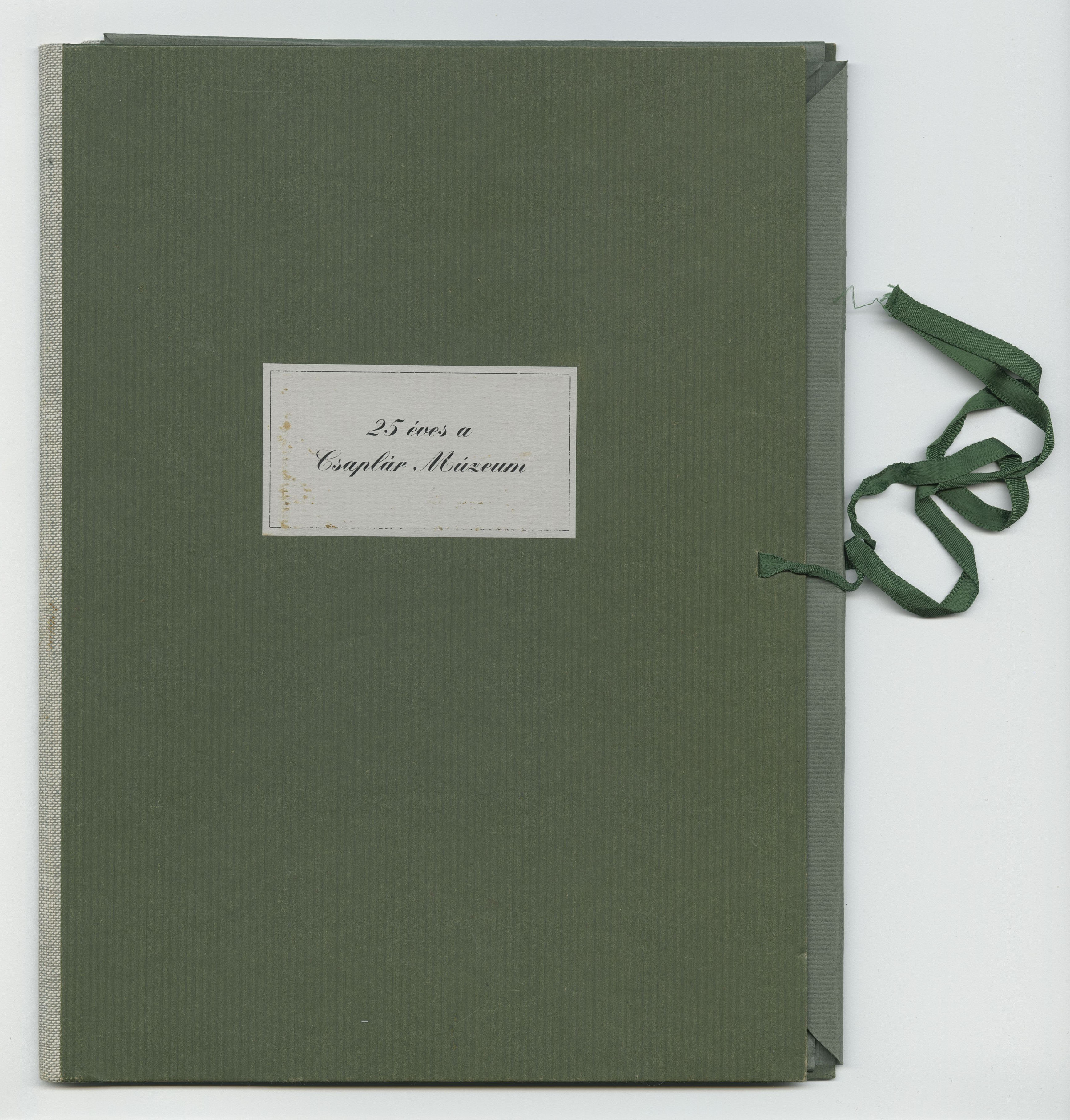 "25 éves a Csaplár Múzeum" – Fotóalbum Csaplár Ferenc köszöntésére, 2001 (Kassák Múzeum)