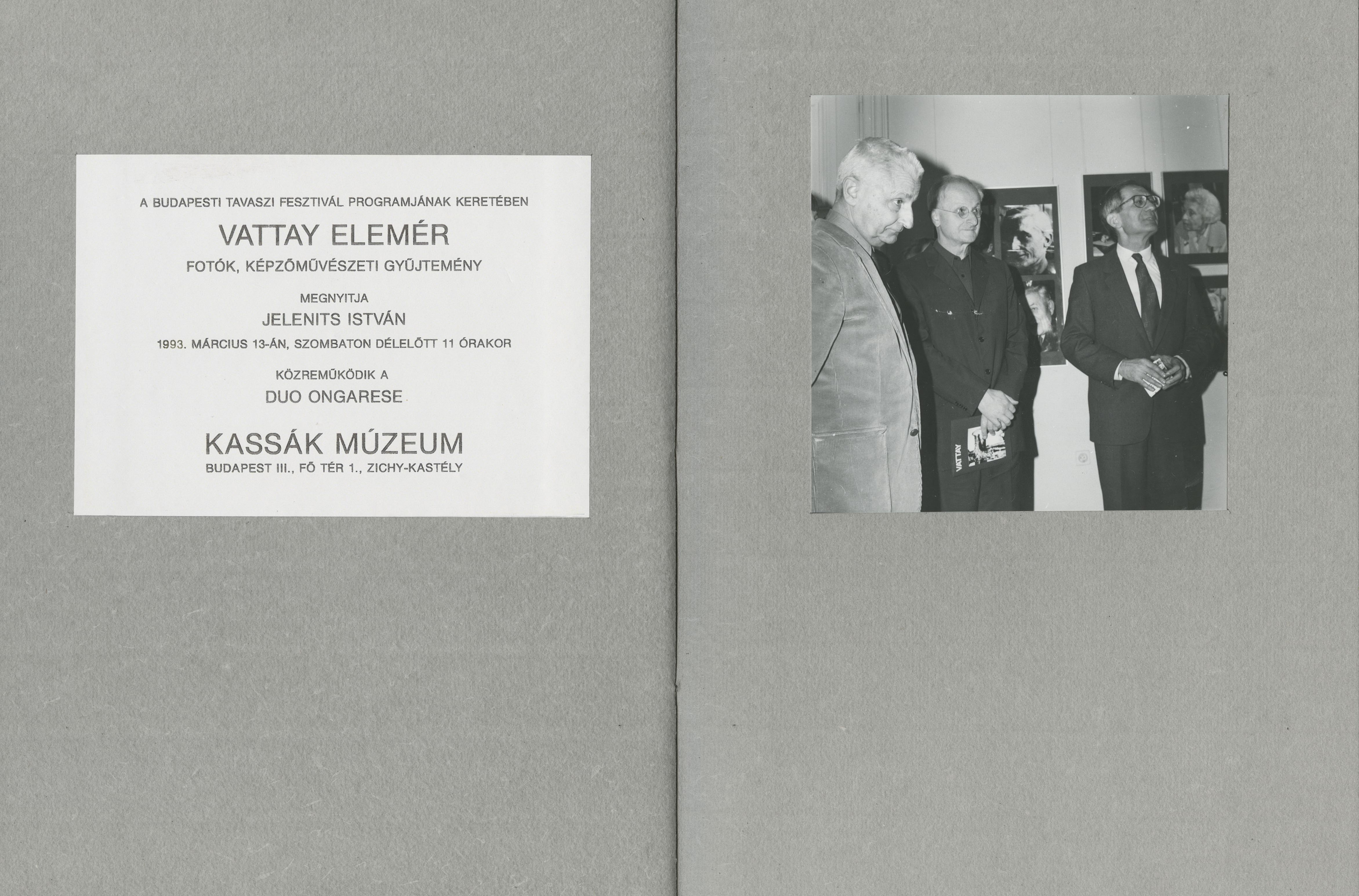 "25 éves a Csaplár Múzeum" – Fotóalbum Csaplár Ferenc köszöntésére, 2001 (Kassák Múzeum)