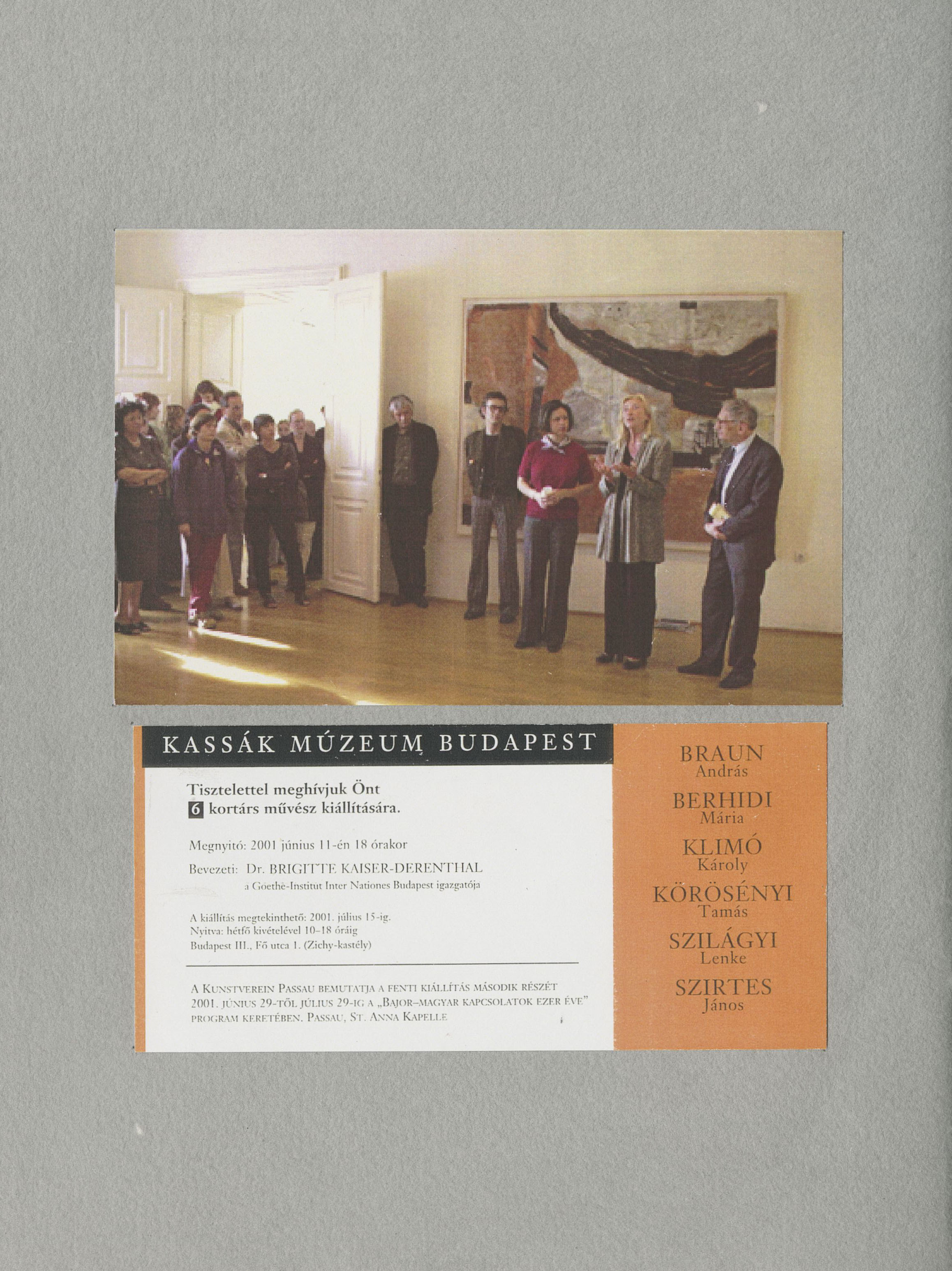 "25 éves a Csaplár Múzeum" – Fotóalbum Csaplár Ferenc köszöntésére, 2001 (Kassák Múzeum)