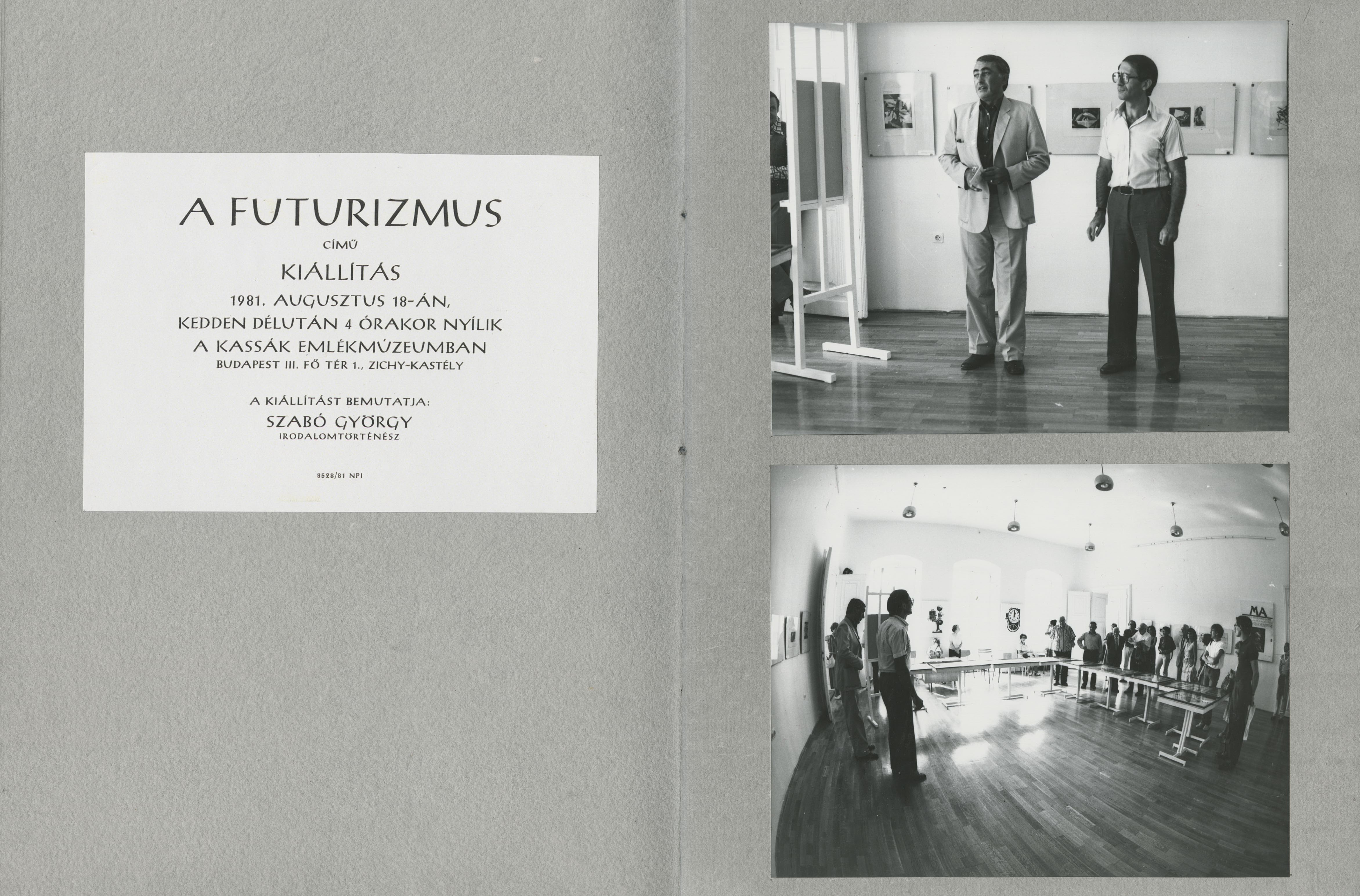"25 éves a Csaplár Múzeum" – Fotóalbum Csaplár Ferenc köszöntésére, 2001 (Kassák Múzeum)