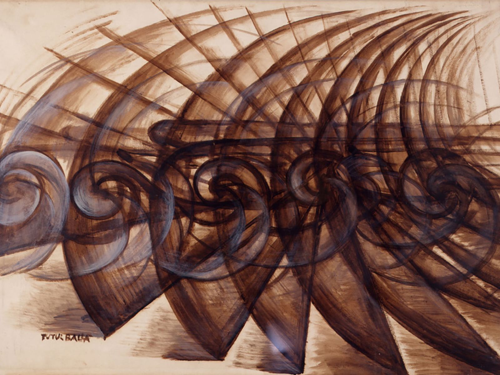 Giacomo Balla: A motorkerékpáros sebessége, 1913