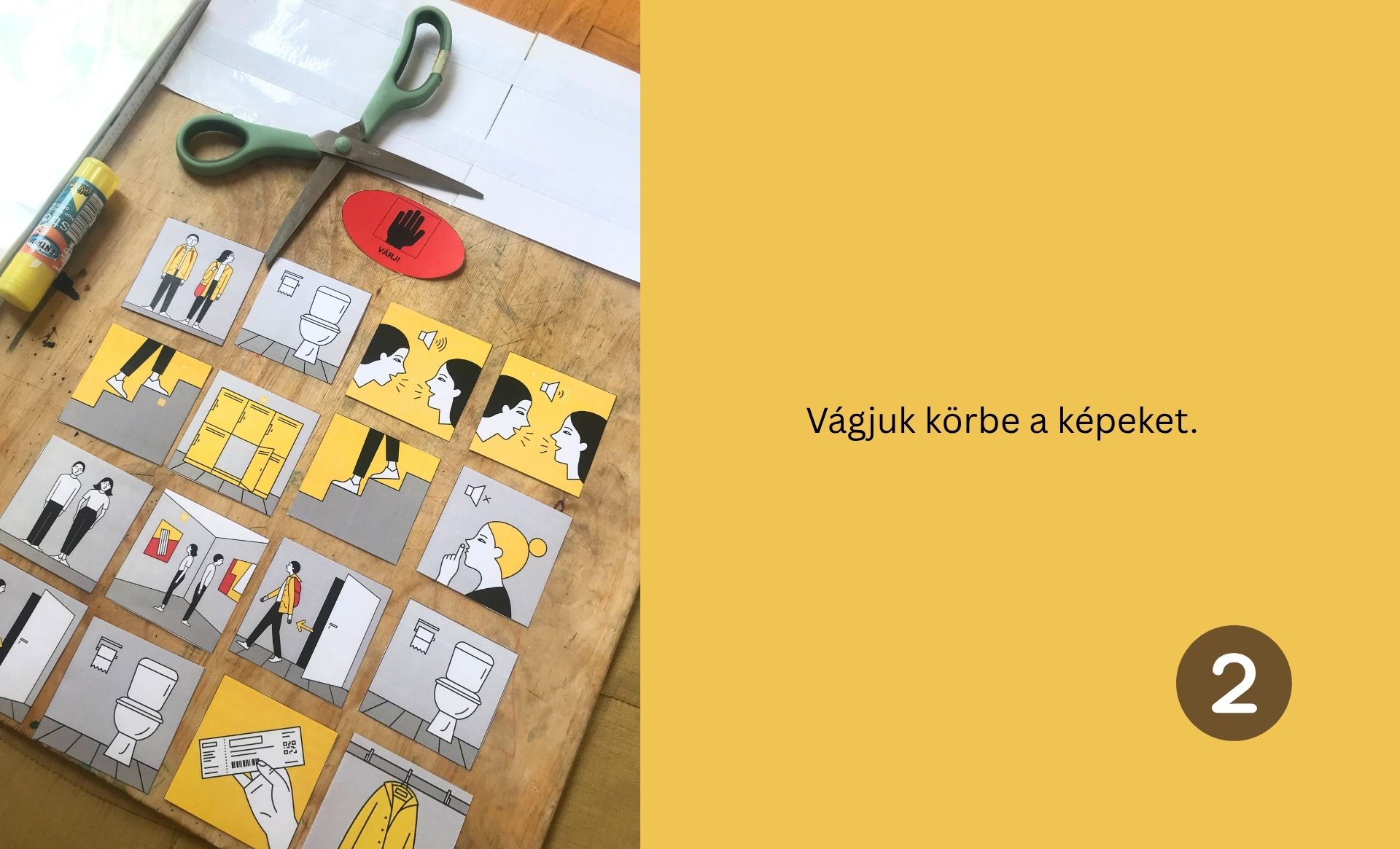 múzeumi időszalag készítés fázisai