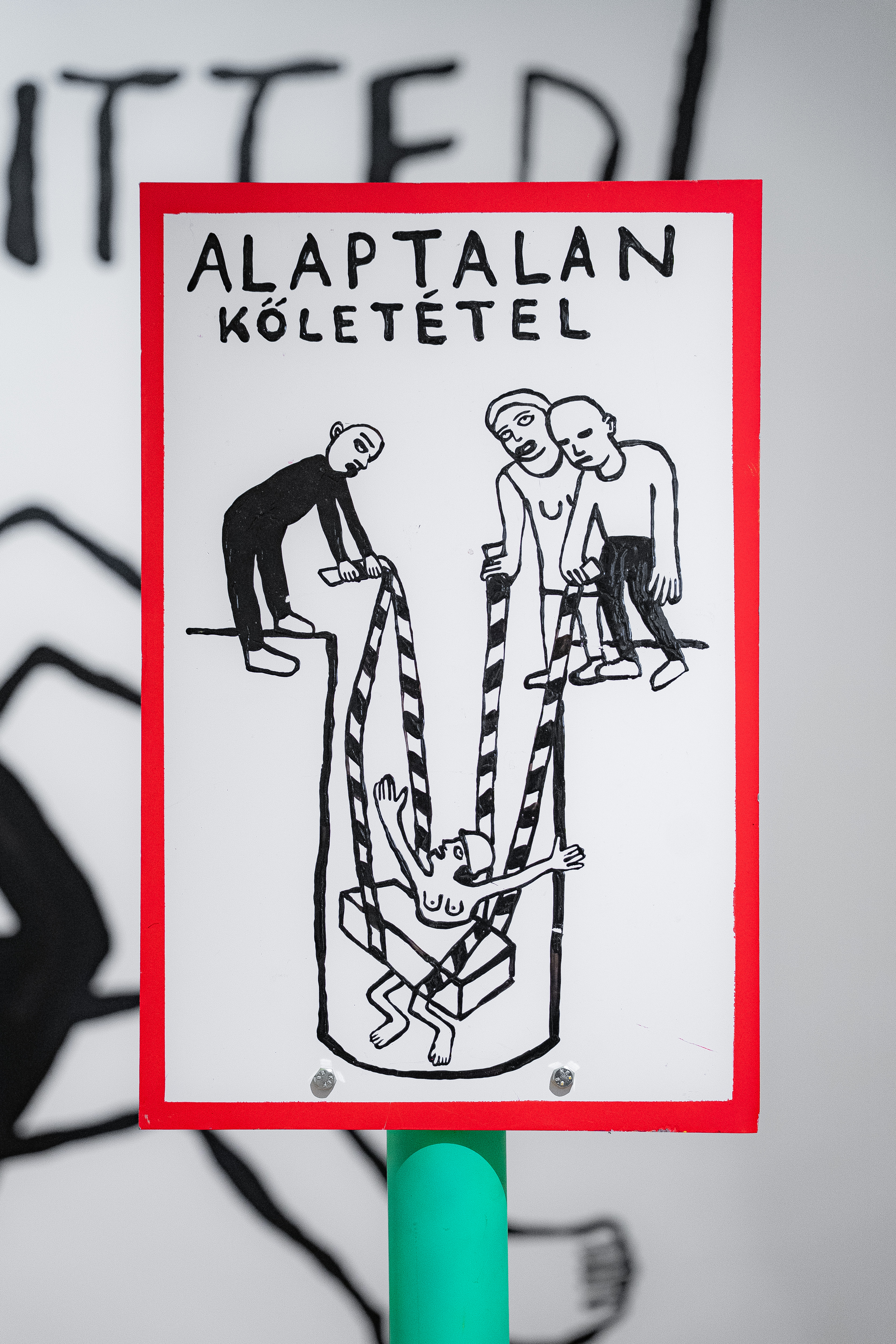 Téglatan: leomlott estig, felépült reggelre, kiállításenteriőr Fotó: Szombathy András