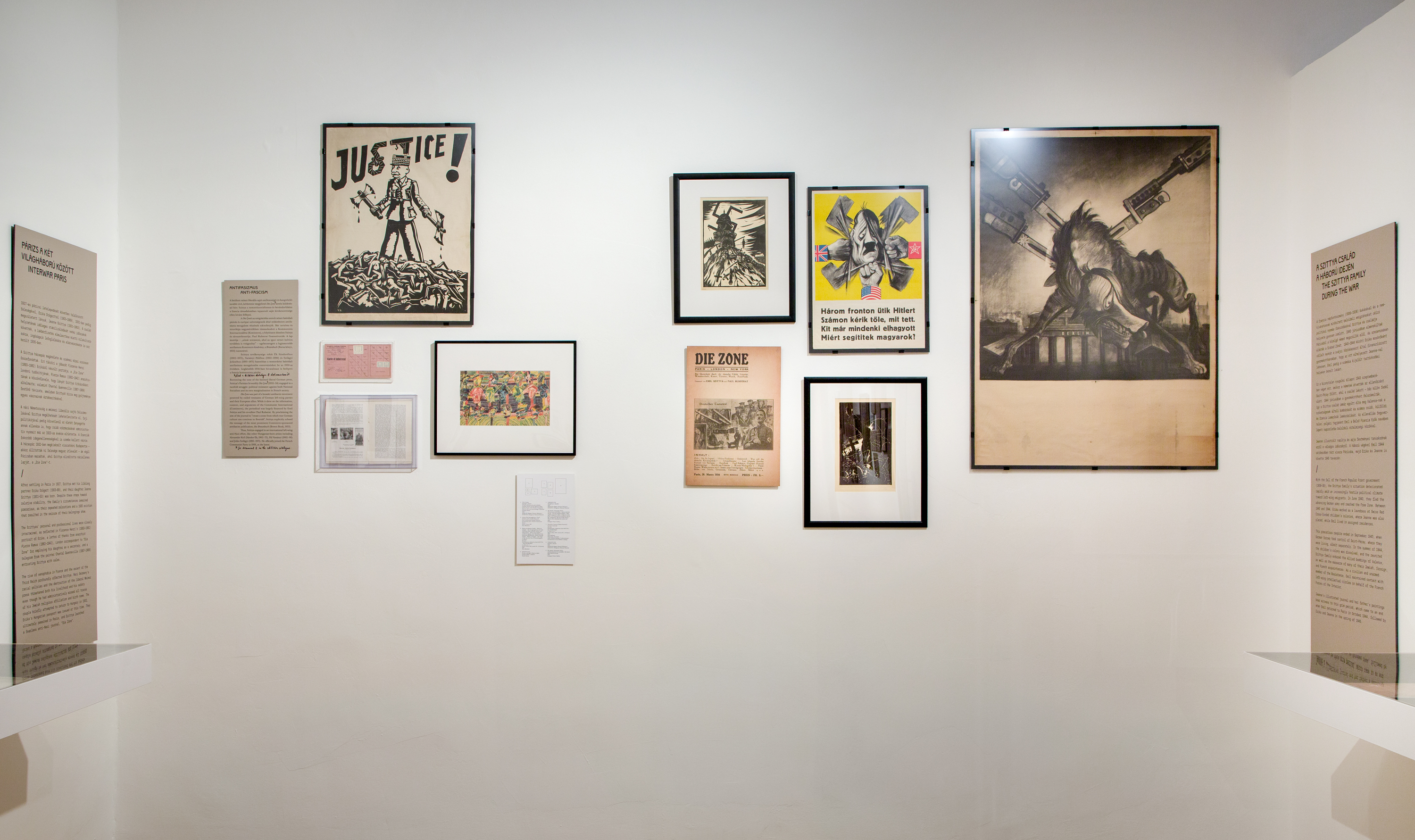 A Csavargások Anarchiában. Szittya Emil (1886-1964) kiállítás enteriőr Fotó: Birtalan Zsolt