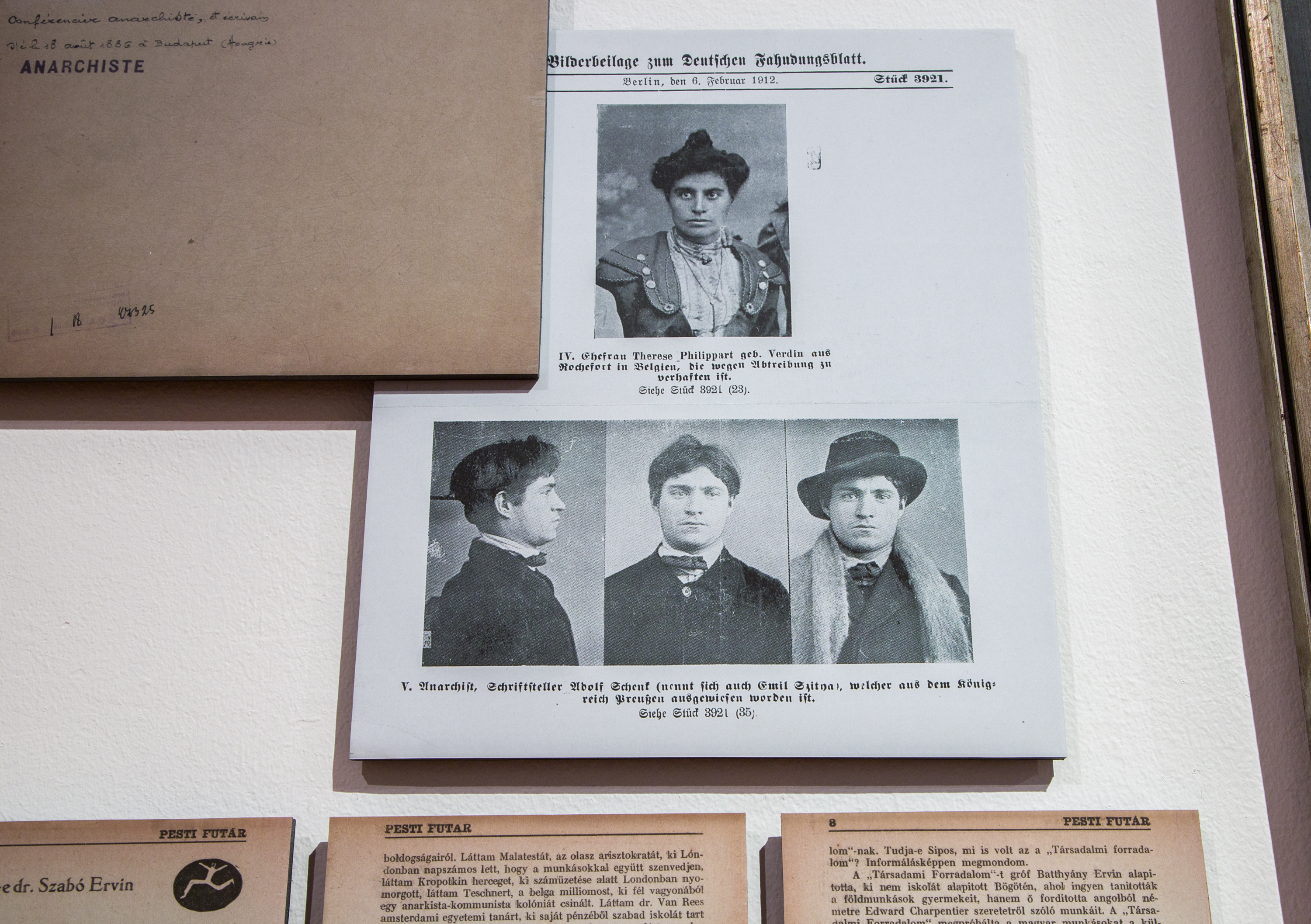 A Csavargások Anarchiában. Szittya Emil (1886-1964) kiállítás enteriőr Fotó: Birtalan Zsolt