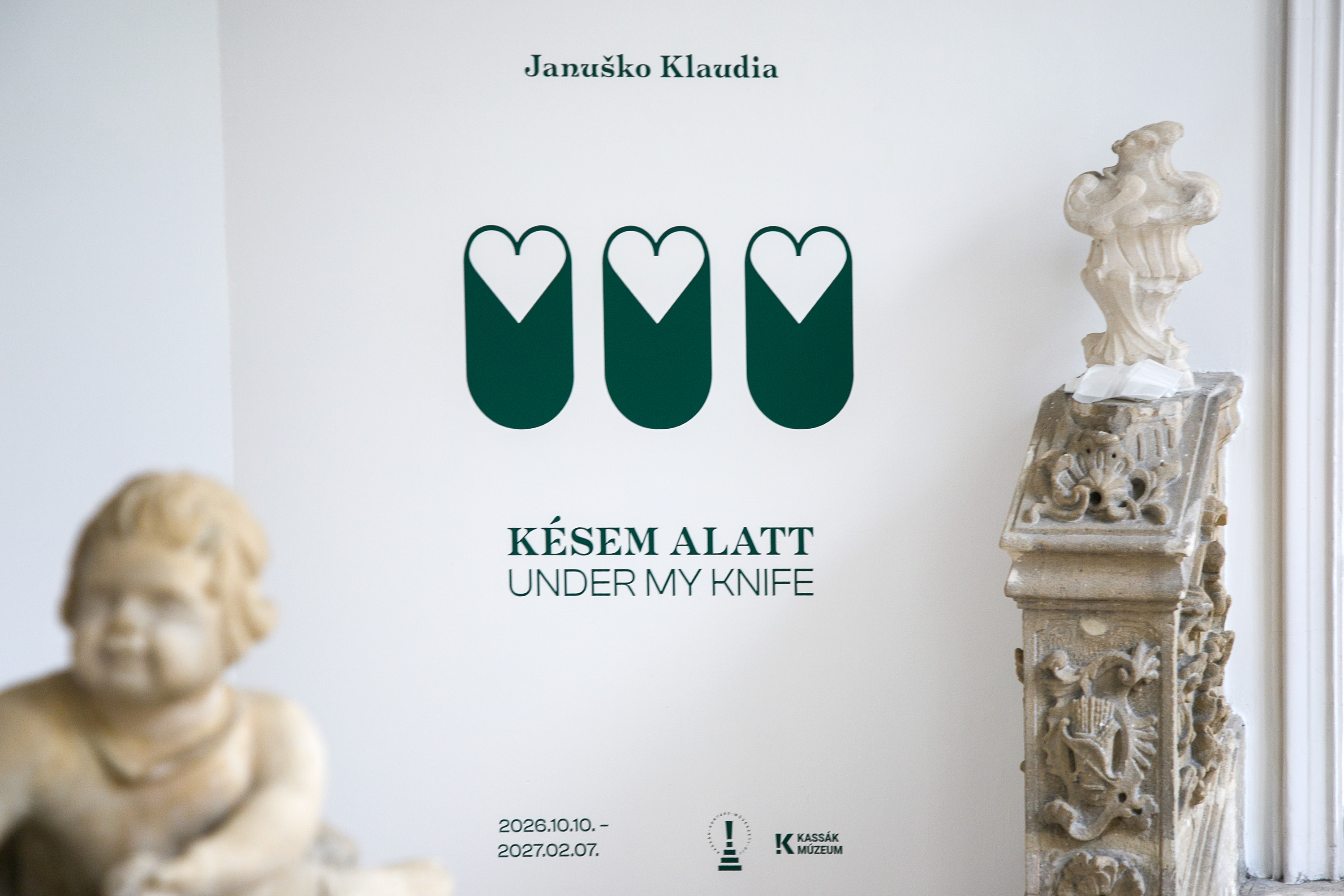 Kiállítás enteriőr, Januško Klaudia "Késem alatt", Kassák Múzeum Fotó Birtalan Zsolt/PIM
