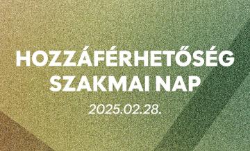 Hozzáférhetőség szakmai nap banner