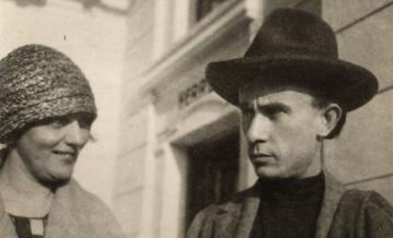 Kassák és Simon Jolán Bécsben, 1922