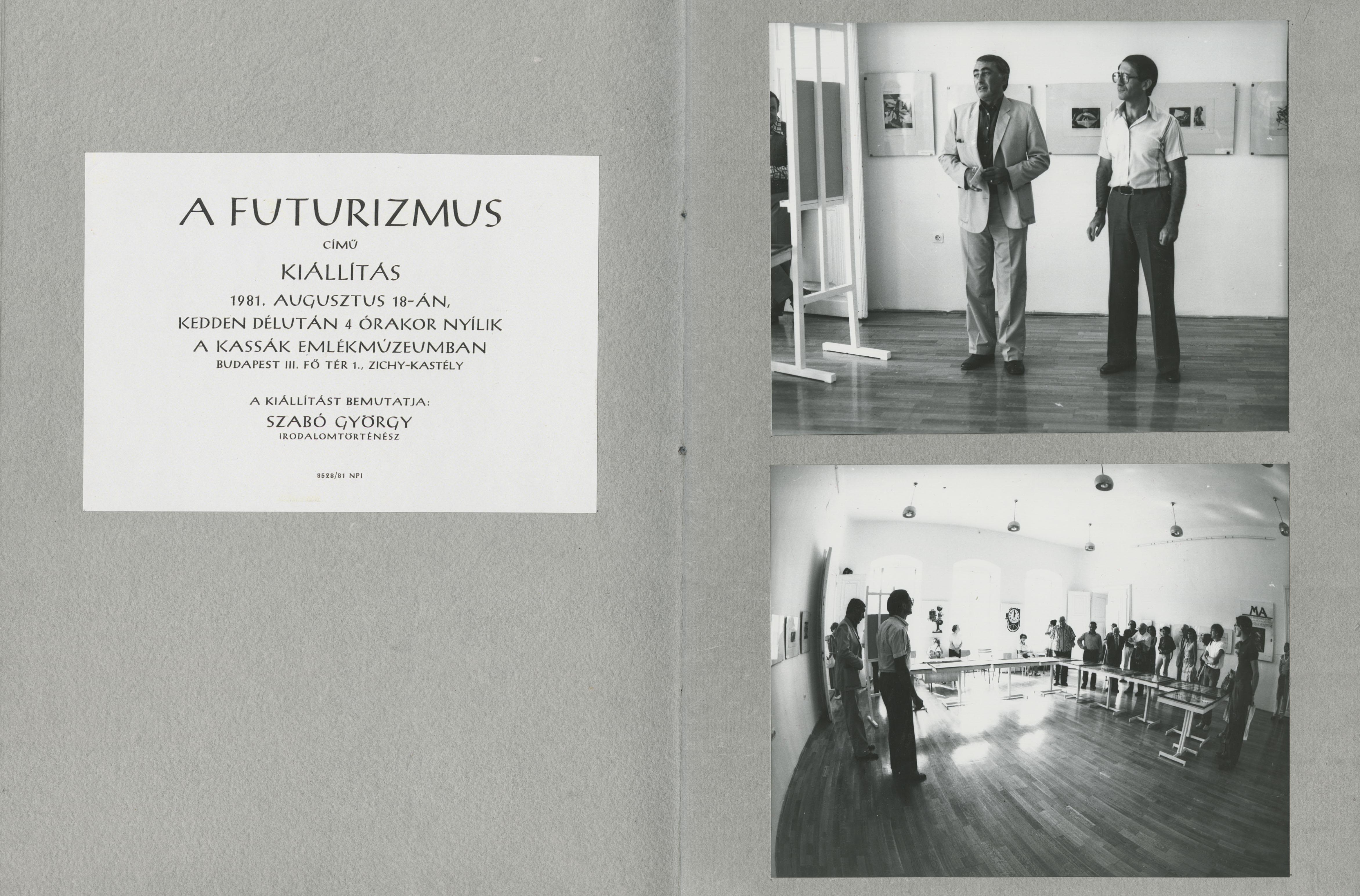 "25 éves a Csaplár Múzeum" – Fotóalbum Csaplár Ferenc köszöntésére, 2001 (Kassák Múzeum)
