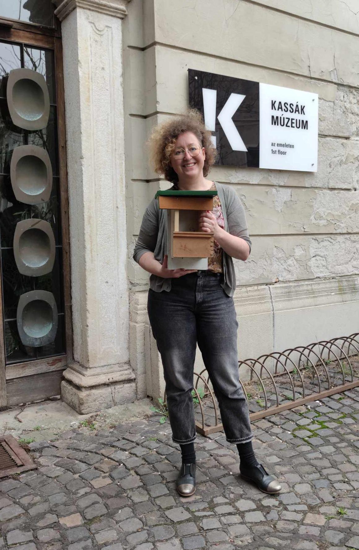 Madárodú készítő családi nap Kaszás Tamás vezetésével Fotó: Kassák Múzeum