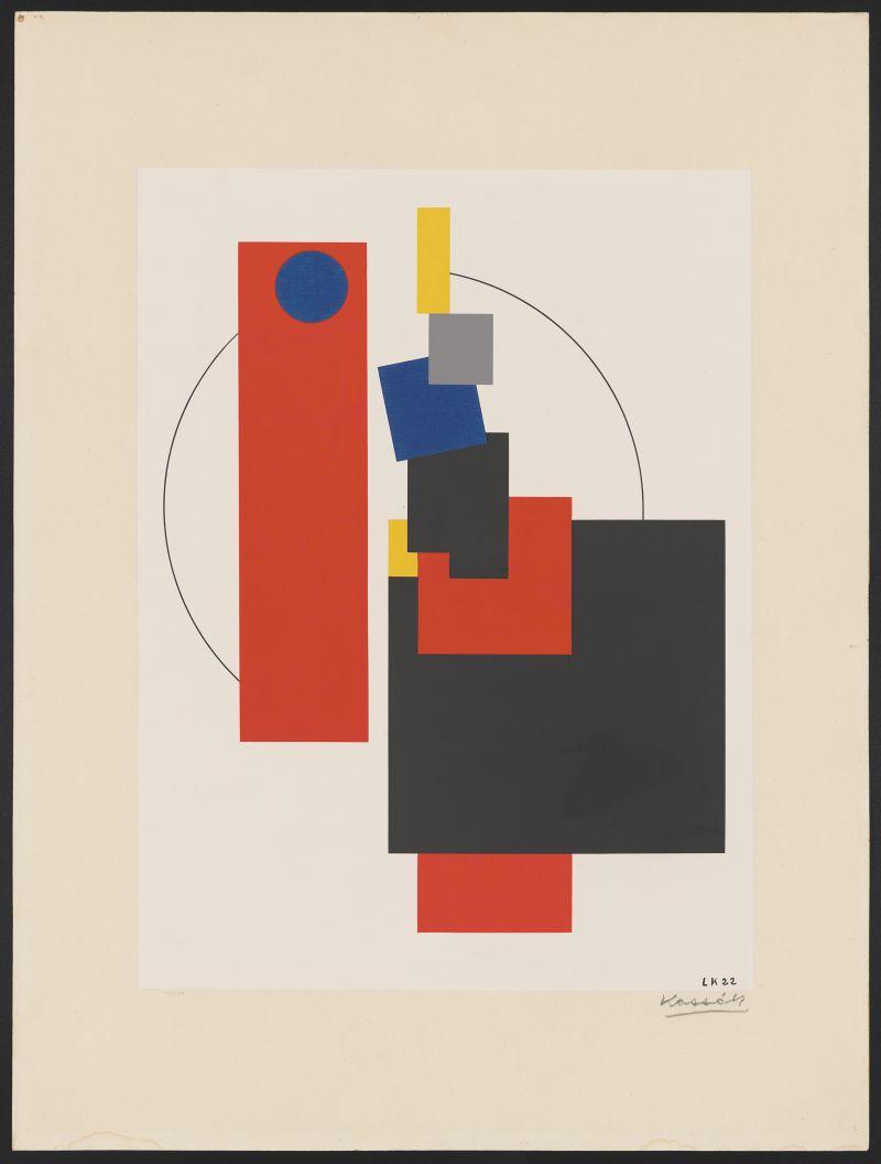 Kassák Lajos: Képarchitektúra, 1922/67 (A Kassák-Vasarely mappából)