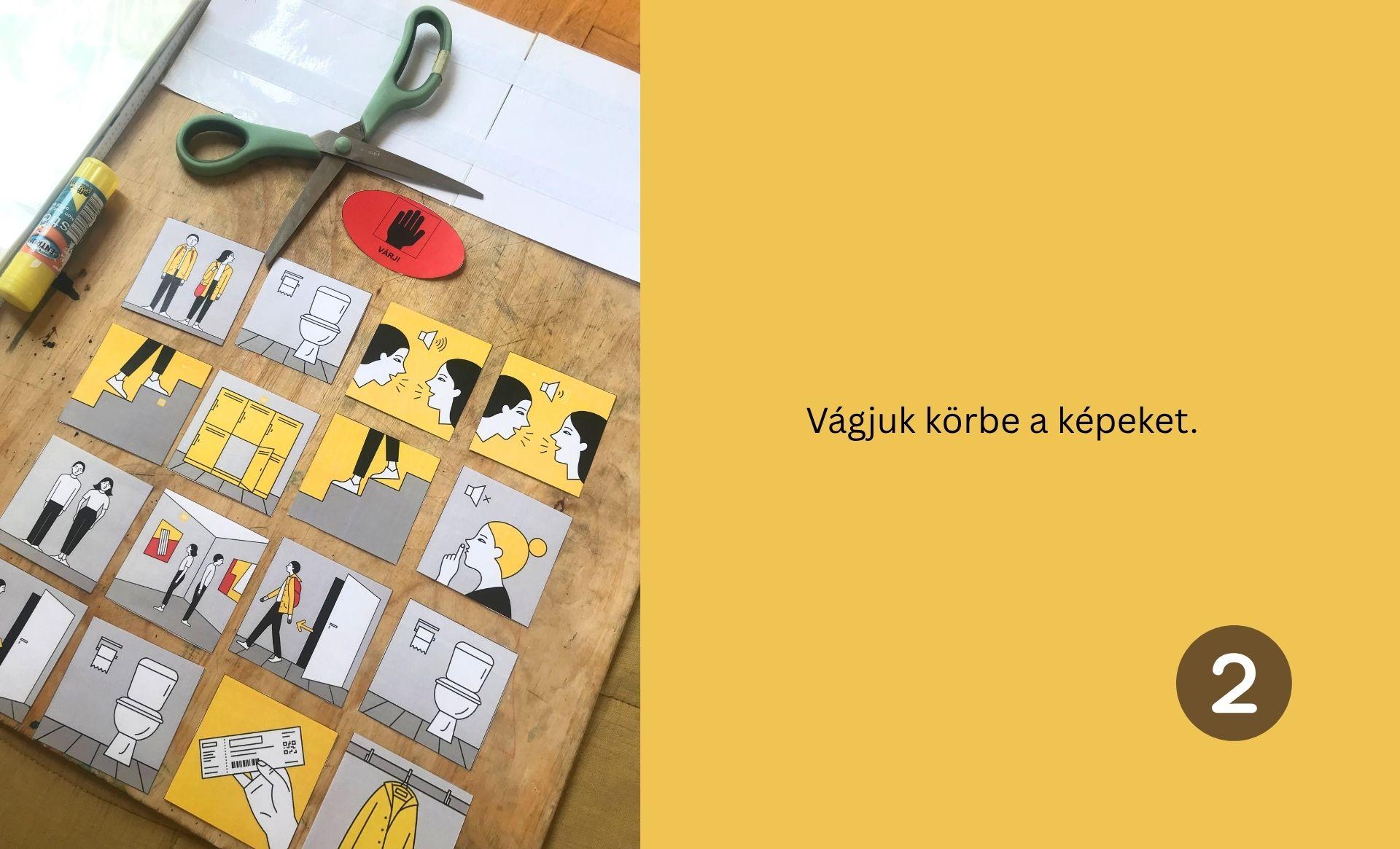 múzeumi időszalag készítés fázisai