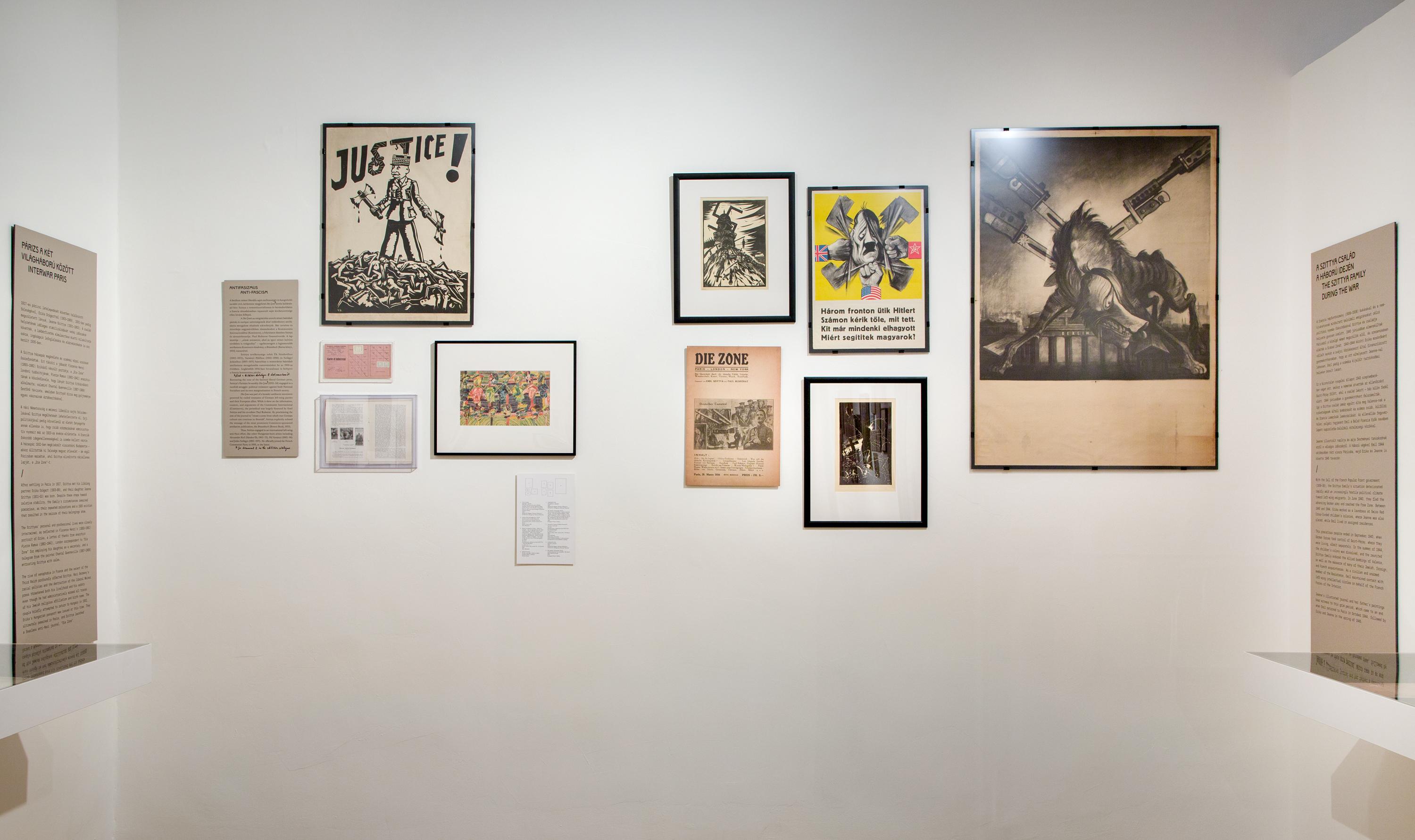 A Csavargások Anarchiában. Szittya Emil (1886-1964) kiállítás enteriőr Fotó: Birtalan Zsolt