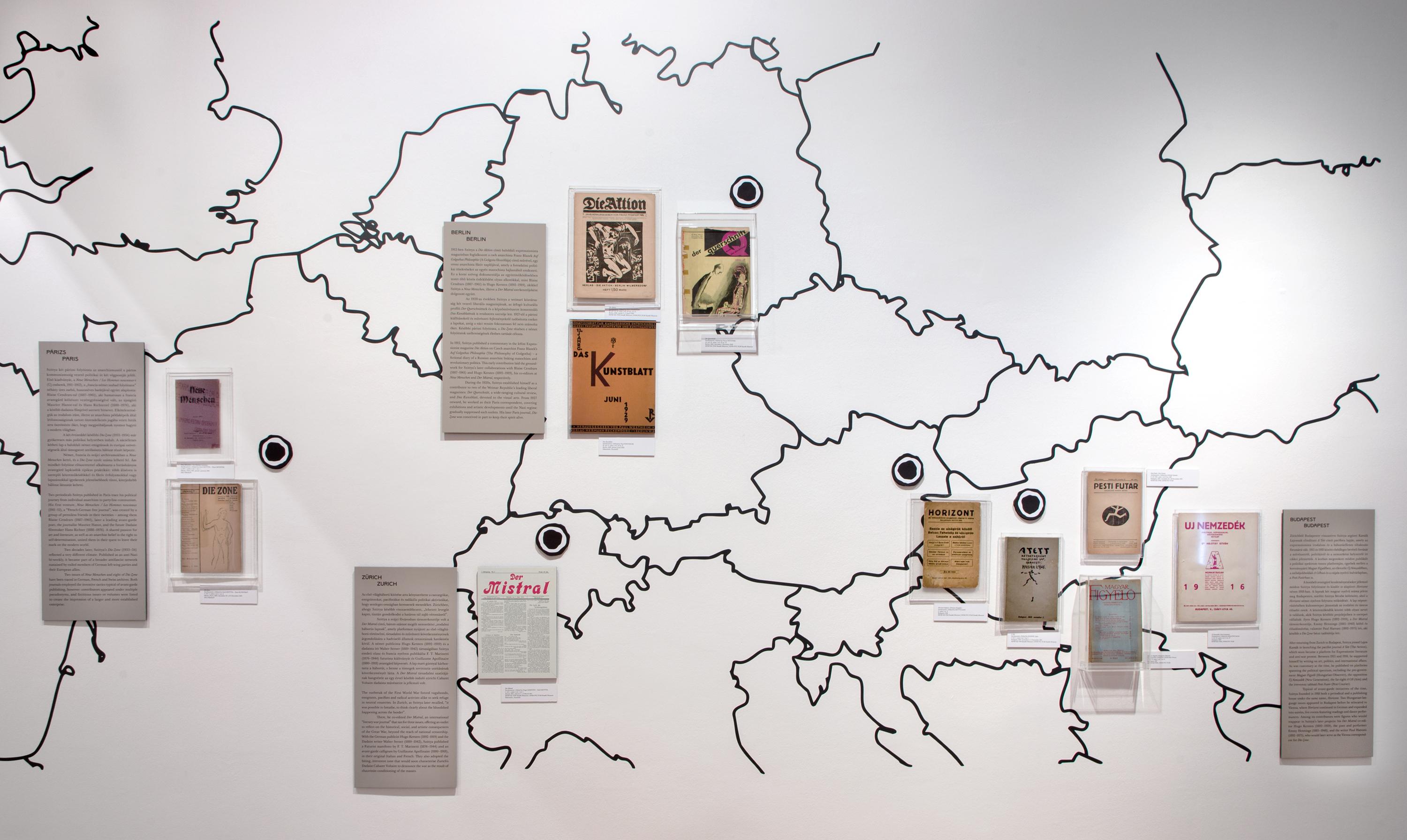 A Csavargások Anarchiában. Szittya Emil (1886-1964) kiállítás enteriőr Fotó: Birtalan Zsolt