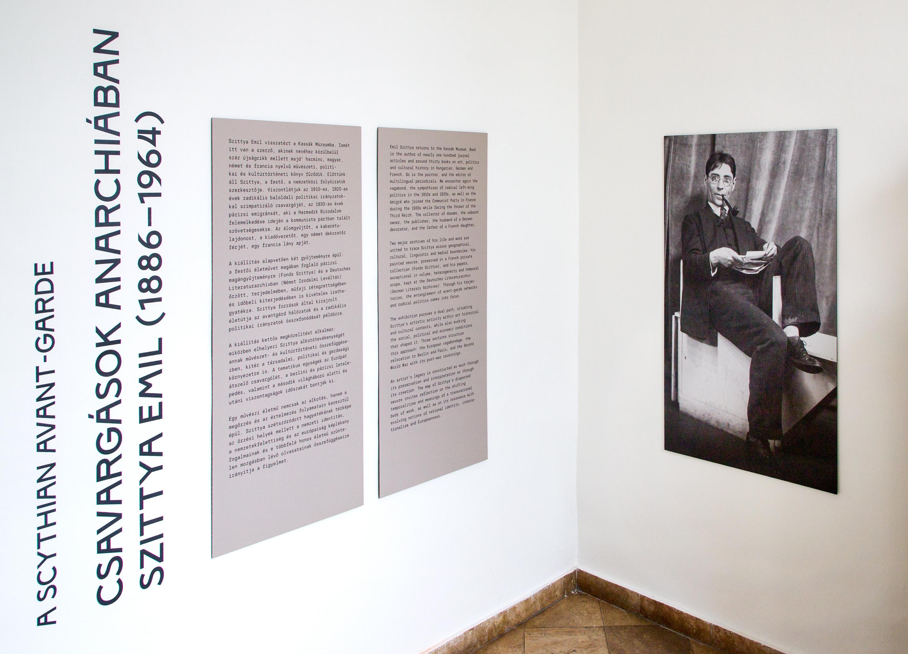 Csavargások Anarchiában. Szittya Emil (1886-1964) kiállítás enteriőr Fotó: Birtalan Zsolt