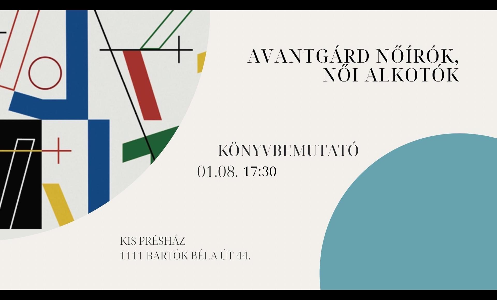 avantgárd nőírók beszélgetés