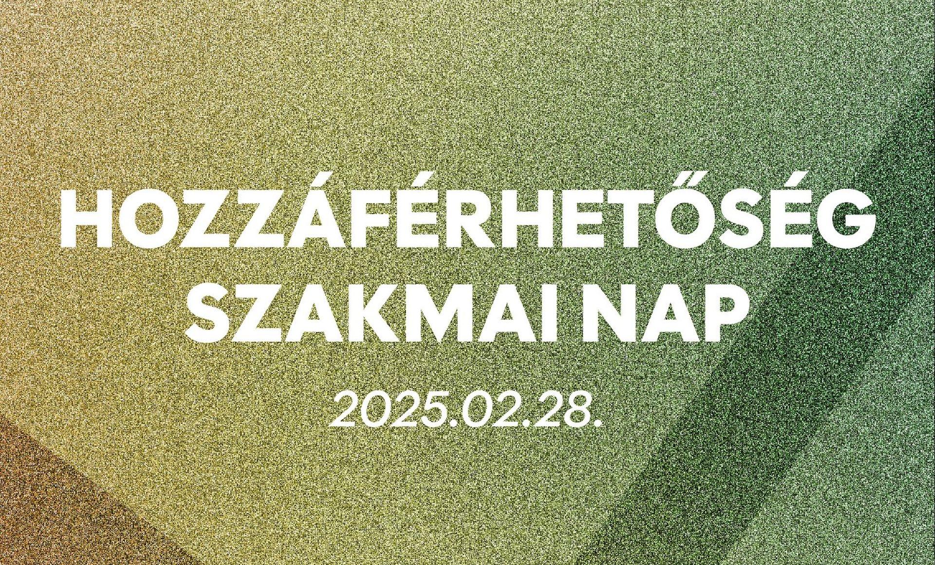 Hozzáférhetőség szakmai nap banner