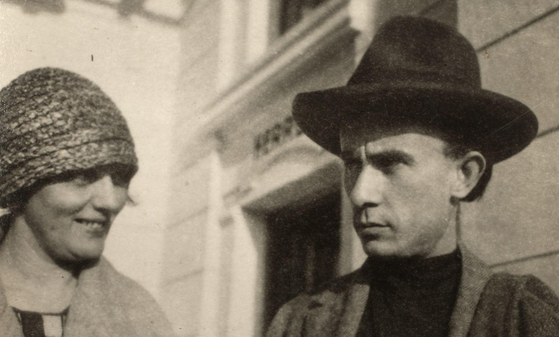 Kassák és Simon Jolán Bécsben, 1922