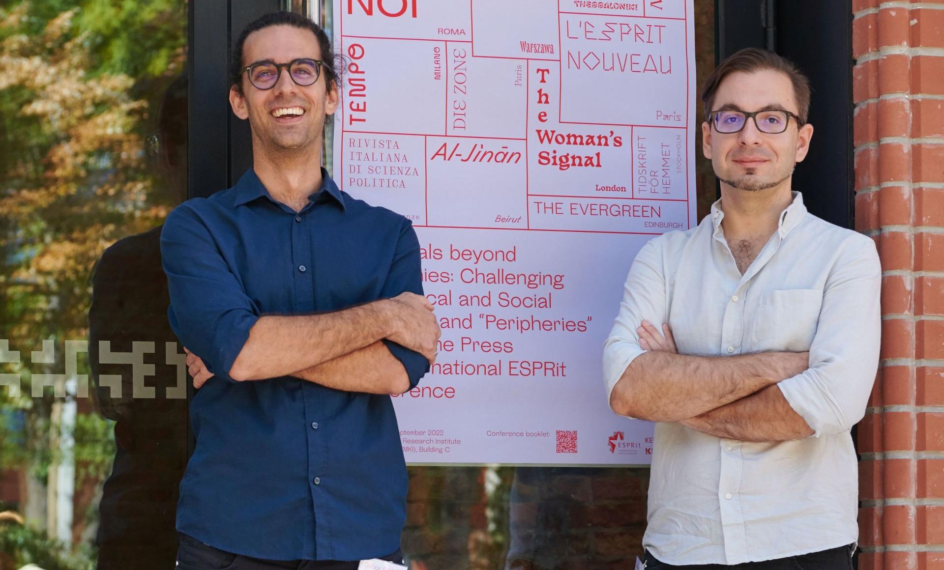 Dobó Gábor és Szeredi Merse Pál a Kassák Múzeum munkatársai Fotó: Regős Benedek és Benedek Gábor