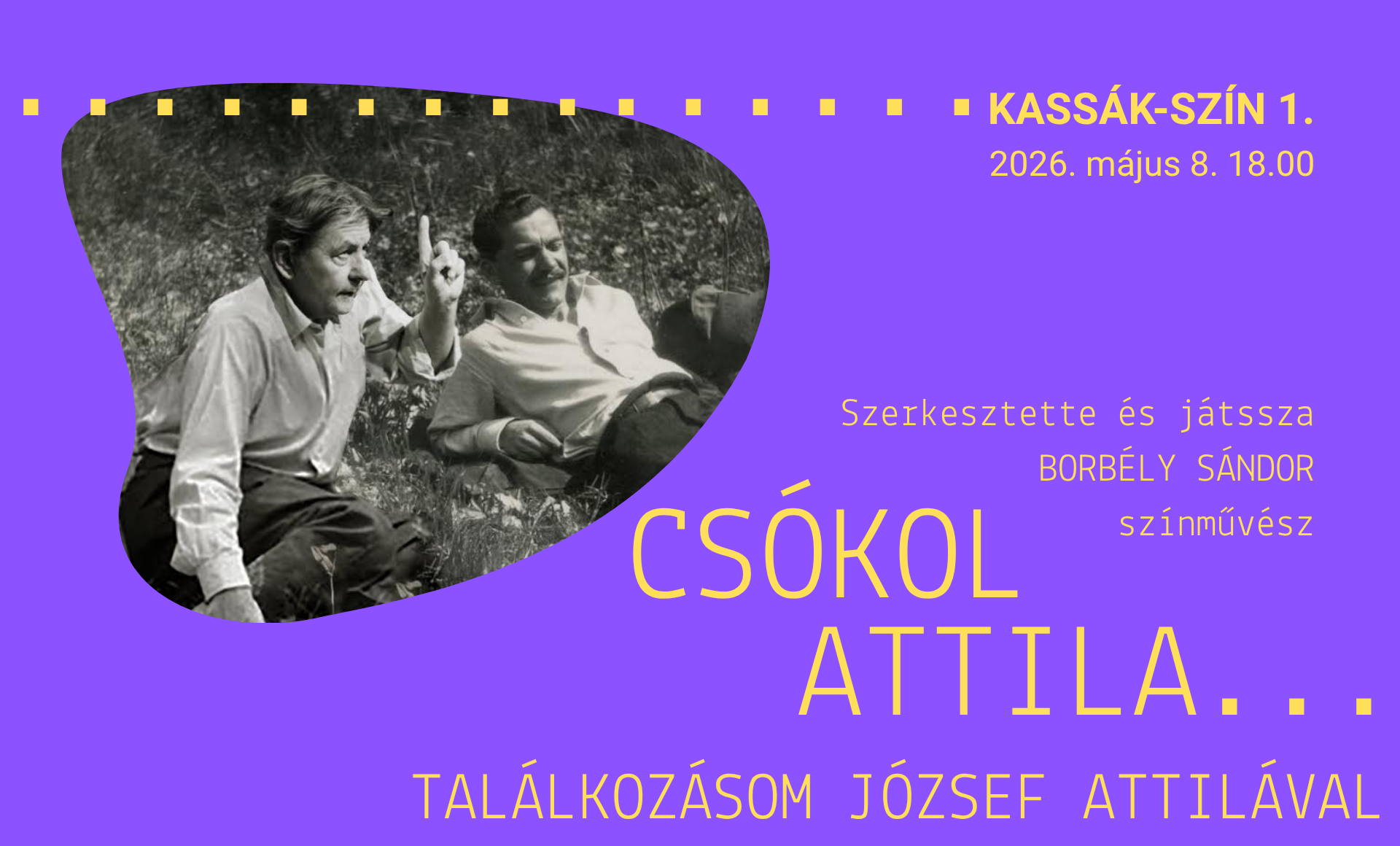 Borbély Sándor színházi estje