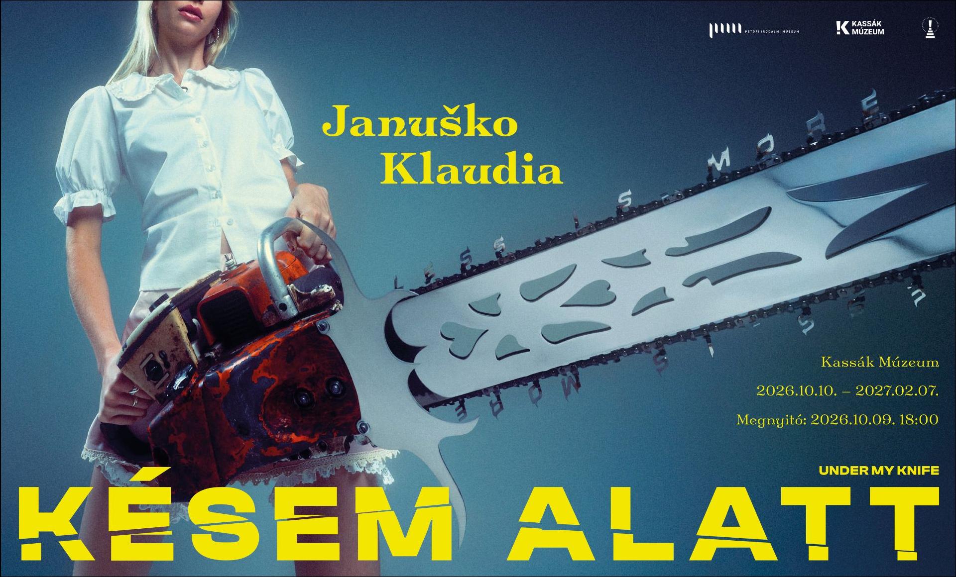 Kiállításmegnyitó Késem alatt banner