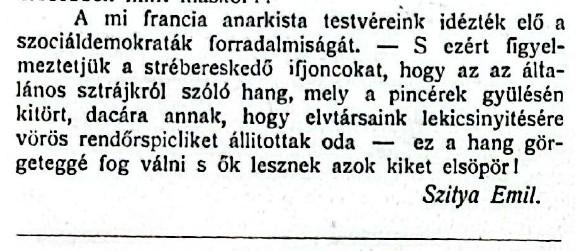 Pincérek sztrájkja újságkivágás